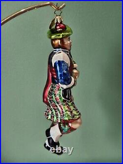 Christopher Radko HIGHLAND ELEVEN BAGPIPER TWELVE DAYS OF CHRISTMAS ORNAMENT