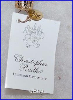 Christopher Radko HIGHLAND FLING MUFFY Christmas Ornament 01-NAB-09