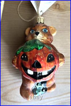 Christopher Radko Halloween Ghost Bear Punkin Prize Spider Polonaise 3 Ornaments
