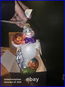 Christopher Radko Halloween Ornament Ghost Spooky Spirit #1015206 RARE