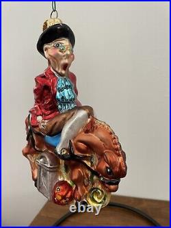 Christopher Radko Halloween Ornament Sleepy Holler Ichabod Crane on Horseback
