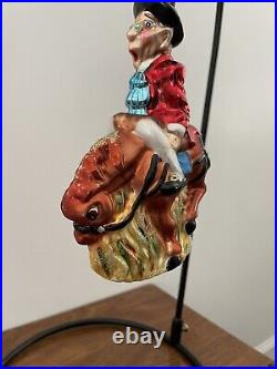 Christopher Radko Halloween Ornament Sleepy Holler Ichabod Crane on Horseback