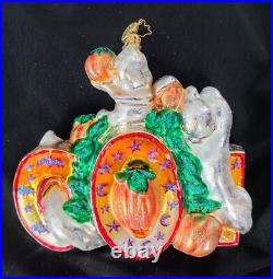 Christopher Radko Halloween THE BOO! BUNCH 3 GHOSTS 20TH ANNIVERSARY VERY RARE