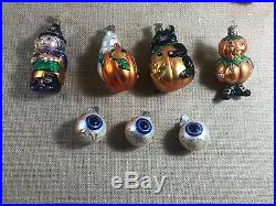 Christopher Radko Halloween Tree & 9 Radko 4 Owc & 3 Dept. 56 Ornament Lot