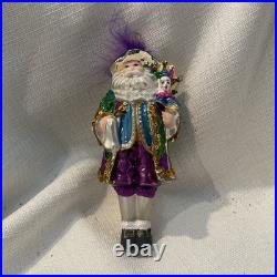 Christopher Radko Handmade Blown Glass Ornament Master of the Mardi Gras New