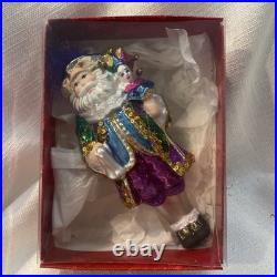 Christopher Radko Handmade Blown Glass Ornament Master of the Mardi Gras New