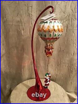 Christopher Radko Hanging On Till Christmas Ornament & Stand with TAG 1522/10000