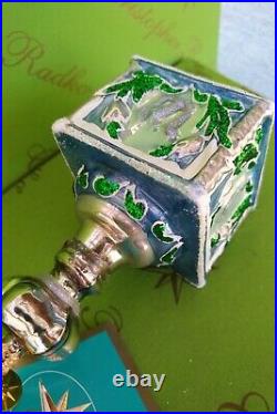 Christopher Radko Hanukkah Dreidel Dream Glass Ornament