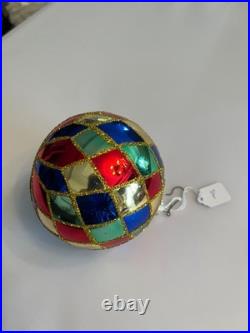 Christopher Radko Harlequin Pattern Ball INVENTORY BOX 1 P