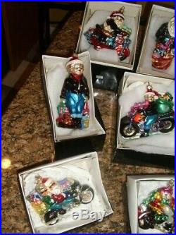 Christopher Radko Harley Davidson Christmas Ornaments Lot