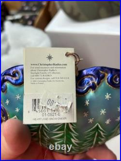 Christopher Radko Heartland Snow Cheer Christmas Ornament New in Box Rare G