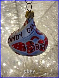 Christopher Radko Hershey's Trio Of Kisses 7.5 Drop Ornament #1021824 New withBox