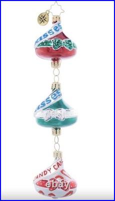 Christopher Radko Hershey's Trio Of Kisses 7.5 Drop Ornament #1021824 New withBox