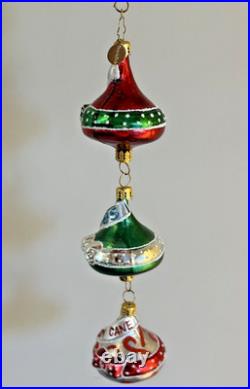 Christopher Radko Hershey's Trio Of Kisses 7.5 Drop Ornament #1021824 New withBox