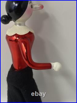 Christopher Radko His Goil Olive Oyl Glass Ornament Italian 1996