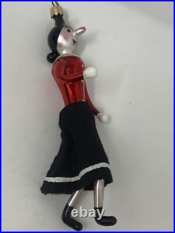 Christopher Radko His Goil Olive Oyl Glass Ornament Italian 1996
