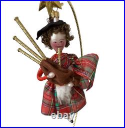 Christopher Radko Holiday Highland Italian Bagpipe Ornament RARE 01-0820-0 Italy