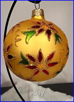 Christopher Radko Holiday Poinsettia Ornament