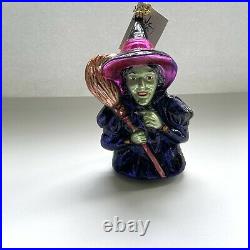 Christopher Radko I Mean Green Witch Ornament Wizard Of Oz Hard To Find