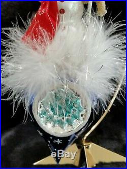 Christopher Radko Italian Blown Glass Ornament SNOW DROP REFLECTIONS 2002