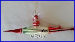 Christopher Radko Italian Blown Glass Ornament SUPER SONIC SANTA 1996