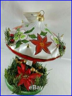 Christopher Radko Italian Glass CAROUSEL Ornament CHRISTMAS CANOPY 2001 RARE