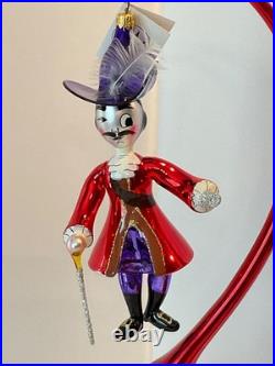 Christopher Radko Italian Glass Christmas Ornament CAPTAIN HOOK 94-260 Peter Pan