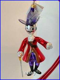 Christopher Radko Italian Glass Christmas Ornament CAPTAIN HOOK 94-260 Peter Pan