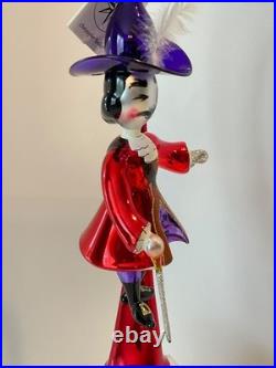 Christopher Radko Italian Glass Christmas Ornament CAPTAIN HOOK 94-260 Peter Pan