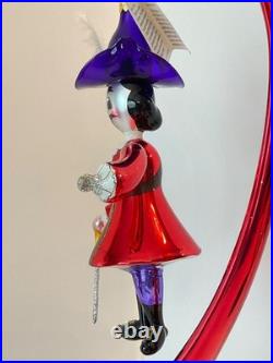 Christopher Radko Italian Glass Christmas Ornament CAPTAIN HOOK 94-260 Peter Pan