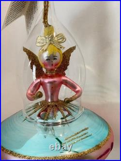 Christopher Radko Italian Glass Ornament ANGEL ON BOARD 94-310 Signed by Radko