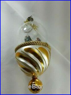 Christopher Radko Italian Glass Ornament BETHLEHEM BLESSED 2005 Nativity Globe