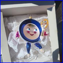 Christopher Radko Italian Glass Ornament RUN DISH RUN SPOON & DISH