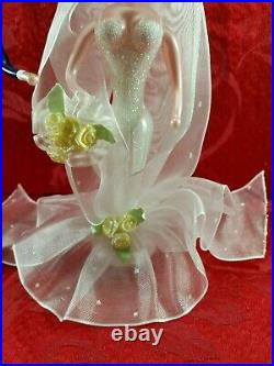Christopher Radko Italian Glass Ornaments SHE DOES 2007 Bride and Groom