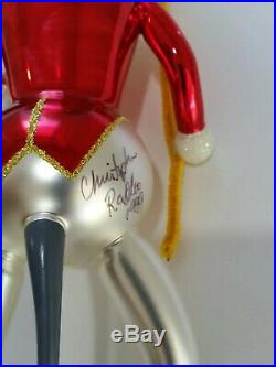 Christopher Radko Italian Glass SIGNED! Ornament KITTY TAMER 1994 RARE