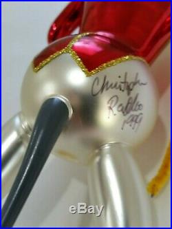 Christopher Radko Italian Glass SIGNED! Ornament KITTY TAMER 1994 RARE