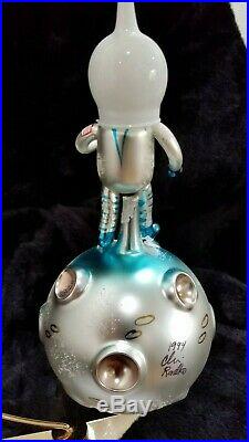 Christopher Radko Italian Glass SIGNED! Ornament ONE SMALL STEP 1994