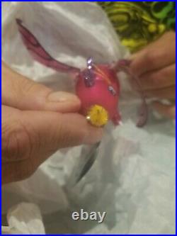Christopher Radko Italian Pink Dragon Ornament