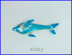 Christopher Radko Italian RARE Blue Bottlenose Dolphin beach Ornament