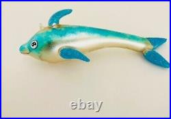 Christopher Radko Italian RARE Blue Bottlenose Dolphin beach Ornament