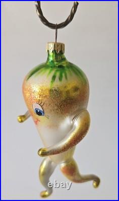Christopher Radko Italian Tutti Frutti Carrot Anthropomorphic Xmas Ornament 1993