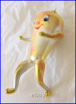 Christopher Radko Italian Tutti Frutti Carrot Anthropomorphic Xmas Ornament 1993