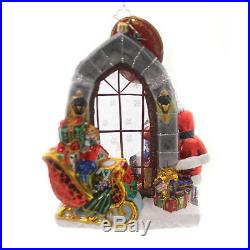Christopher Radko JOLLY INSIDE AND OUT Ornament New 2018 Window Santa 1019070
