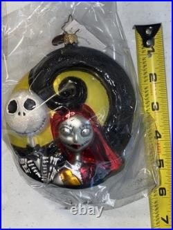 Christopher Radko Jack & Sally Ornament LE 600 nightmare before? Christmas Rare