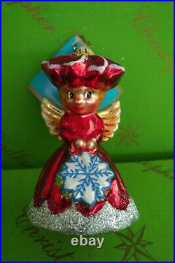 Christopher Radko Jack and Maddie Frost Gem Glass Asst2 Red Ornament
