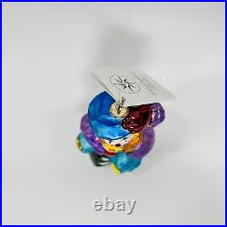 Christopher Radko Jolly Cycle Clown Unicycle Christmas Ornament 7? With Tag