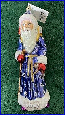 Christopher Radko Journeyman Santa 10 Blue Robe Santa Rare Retired