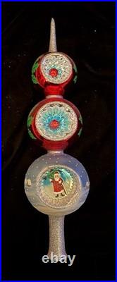 Christopher Radko Joy to the World Father Frost Santa Finial