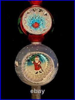 Christopher Radko Joy to the World Father Frost Santa Finial