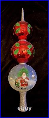 Christopher Radko Joy to the World Father Frost Santa Finial